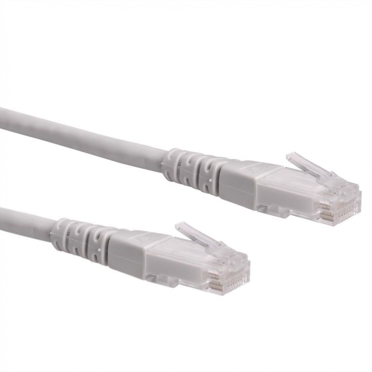 Cablu retea UTP Cat.6, gri, 10m Cupru, Roline 21.15.0940 10m