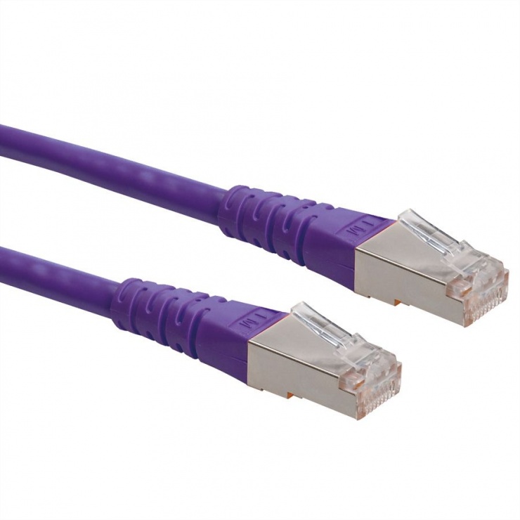 Cablu de retea sftp cat 6 0.3m violet, roline 21.15.1320