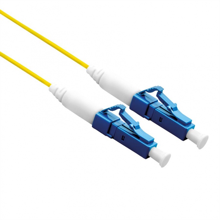 Cablu Jumper fibra optica LC-LC OS2 UPC Simplex LSOH 3m, Roline 21.15.8843 conectica.ro