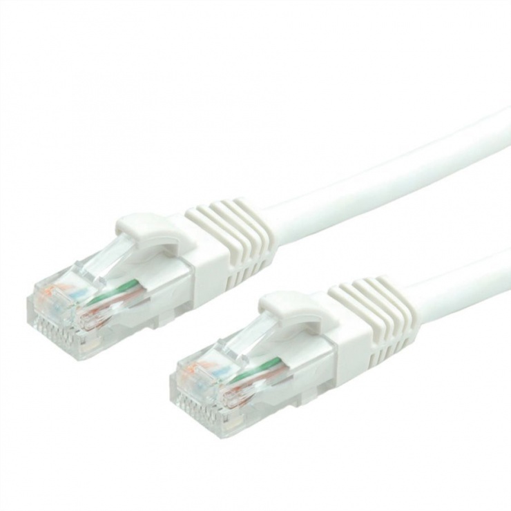 Cablu de retea RJ45 UTP cat 6 5m LSOH Alb, Value 21.99.1066