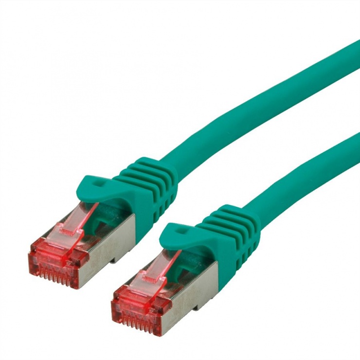 Cablu de retea SFTP cat 6 Component Level LSOH verde 0.3m, Roline 21.15.2954 conectica.ro