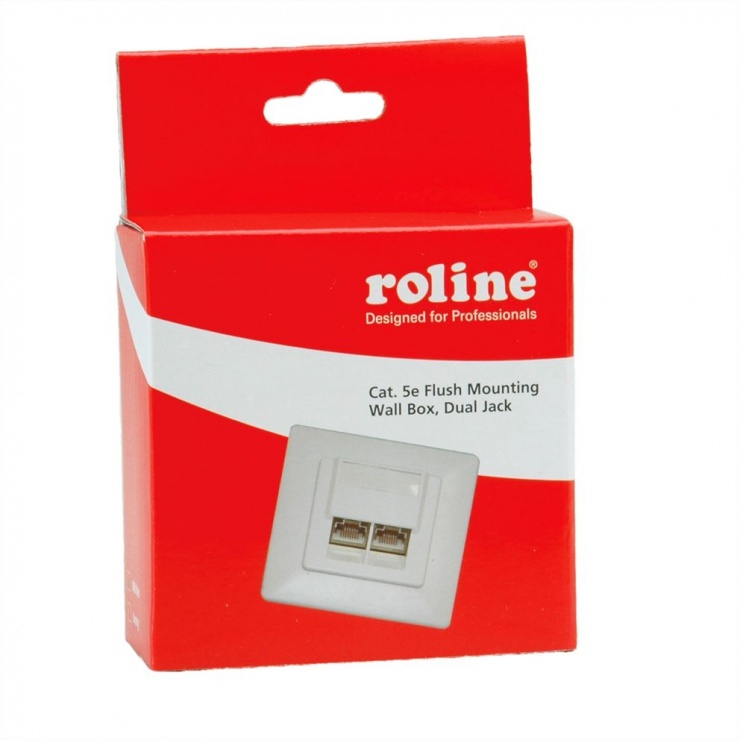 Priza rj45 ingropata cat. 5e ecranata, roline 25.16.8487