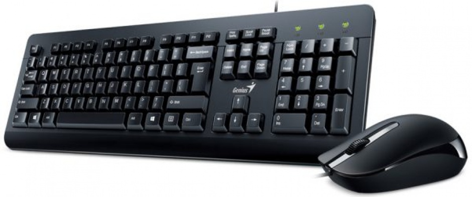 Kit tastatura si mouse KM-160 Negru USB, Genius conectica.ro