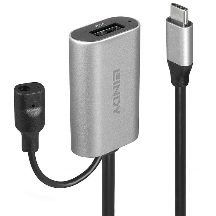 Cablu USB-C 3.1 la USB-A activ T-M 5m, Lindy L43270 3.1