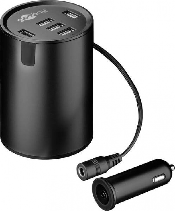 Incarcator auto cu 5 x usb 10a, goobay 58846