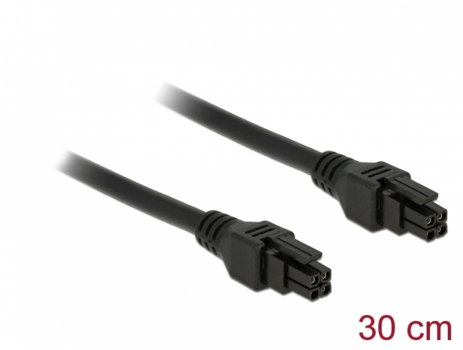 Cablu Micro Fit 3.0 4 pini T-T 30cm, Delock 85373 conectica.ro