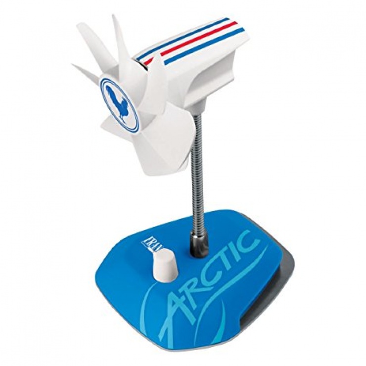 Ventilator cu montare birou usb alb/bleu, arctic arctic breeze (france)