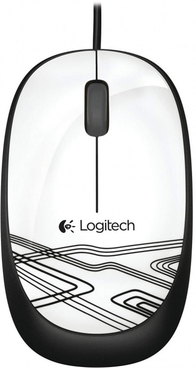 Mouse USB M105 Alb/Negru, Logitech