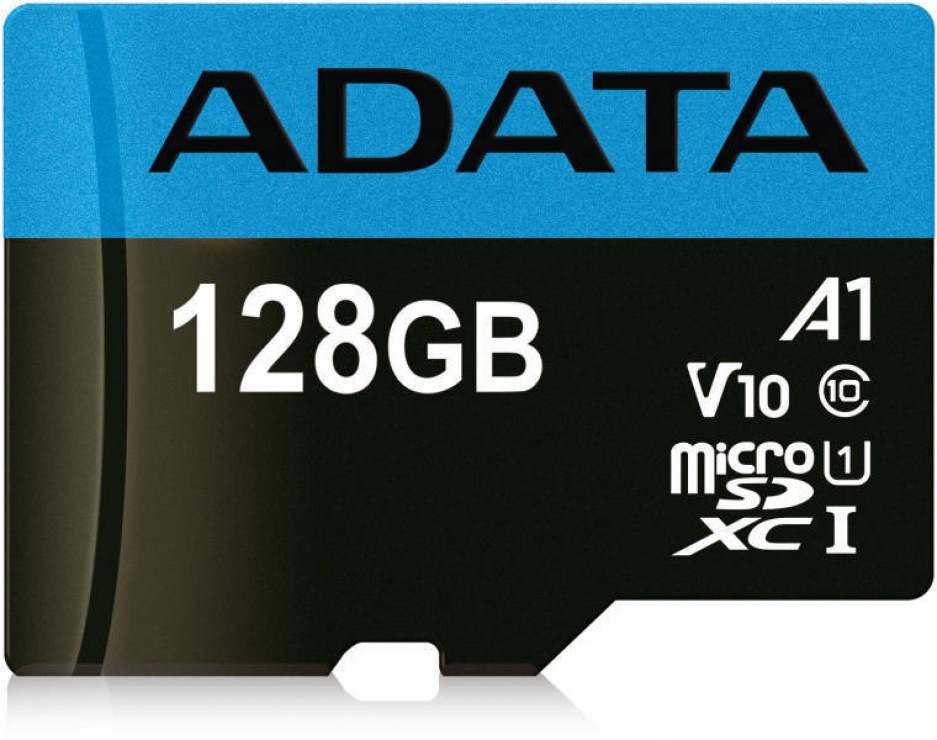 Card de memorie MicroSD SDXC 128GB clasa 10 + adaptor SD, ADATA AUSDX128GUICL10A1-RA1 A-Data