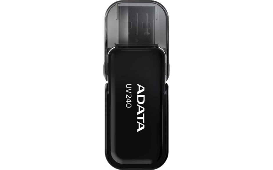 Stick usb 2.0 cu capac pliabil 32gb uv240 negru, adata 