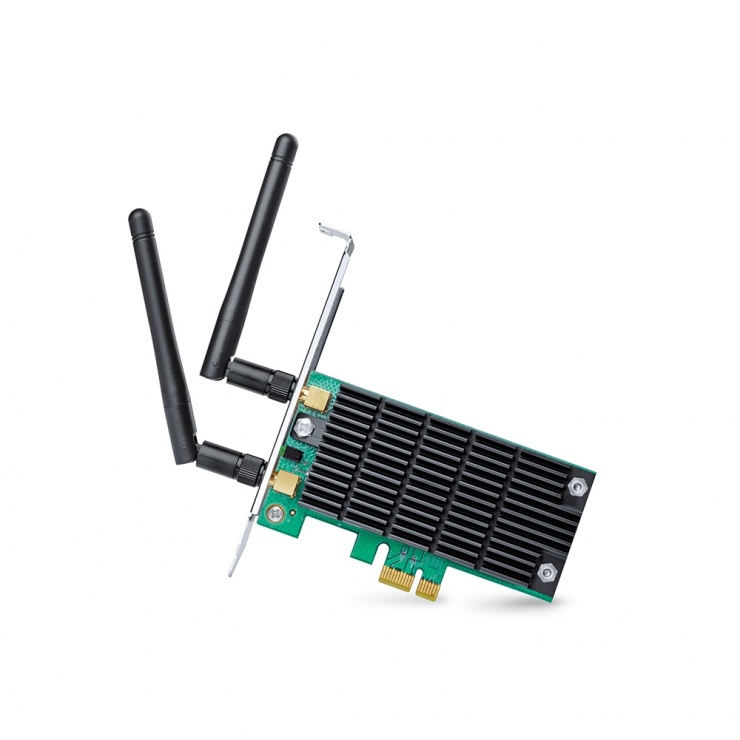 Placa retea wireless PCI Express AC1300 Dual Band, TP-LINK Archer T6E conectica.ro imagine noua 2022