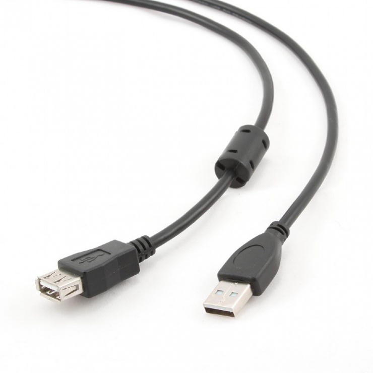 Cablu prelungitor USB 2.0 T-M ferita 3m, CCF-USB2-AMAF-10 conectica.ro