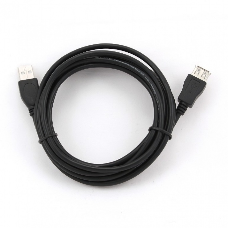 Cablu prelungitor usb 2.0 t-m 3m, gembird ccp-usb2-amaf-10