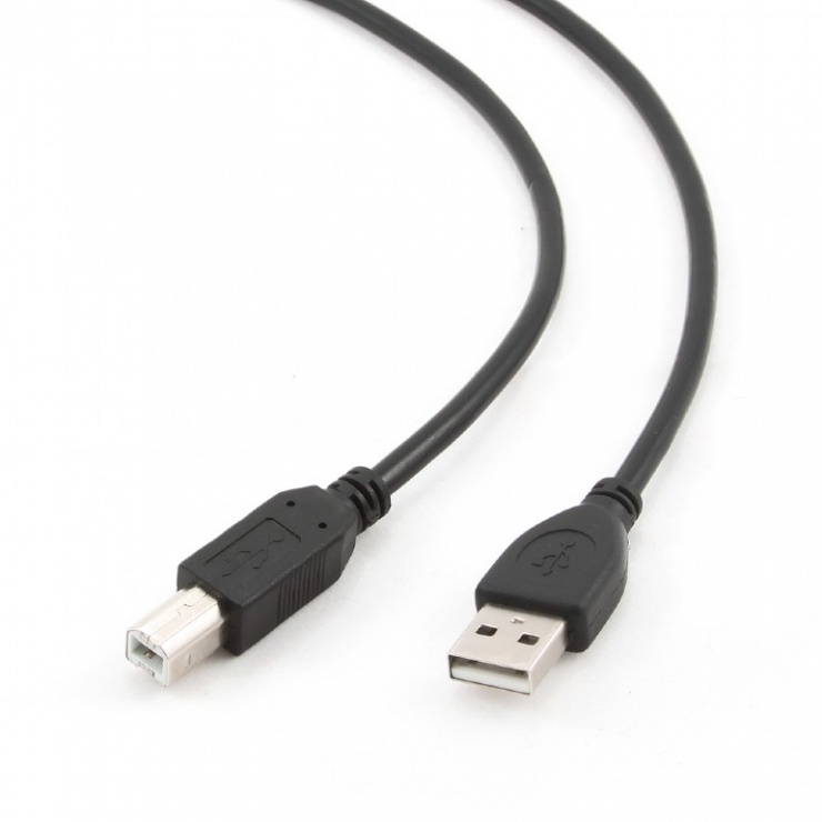 Cablu USB 2.0 de imprimanta A-B T-T 3m, Gembird CCP-USB2-AMBM-10 conectica.ro
