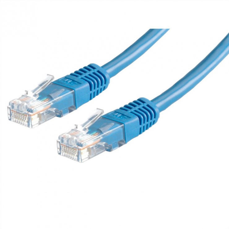 Cablu de retea RJ45 MYCON UTP Cat.6 0.5m Albastru, CON1524 conectica.ro