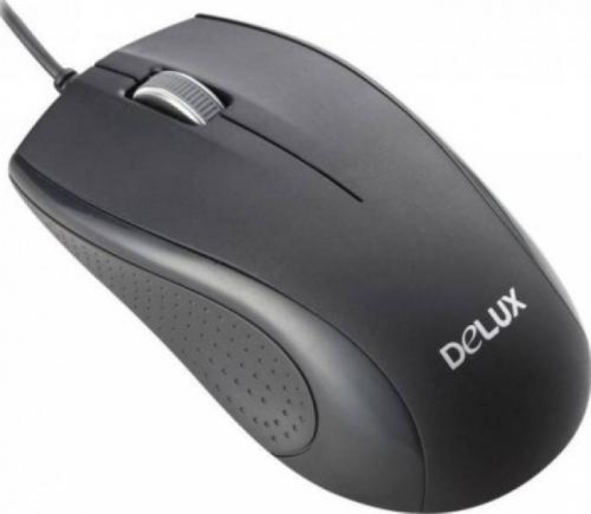 Mouse optic USB Negru, Delux DLM-136BU