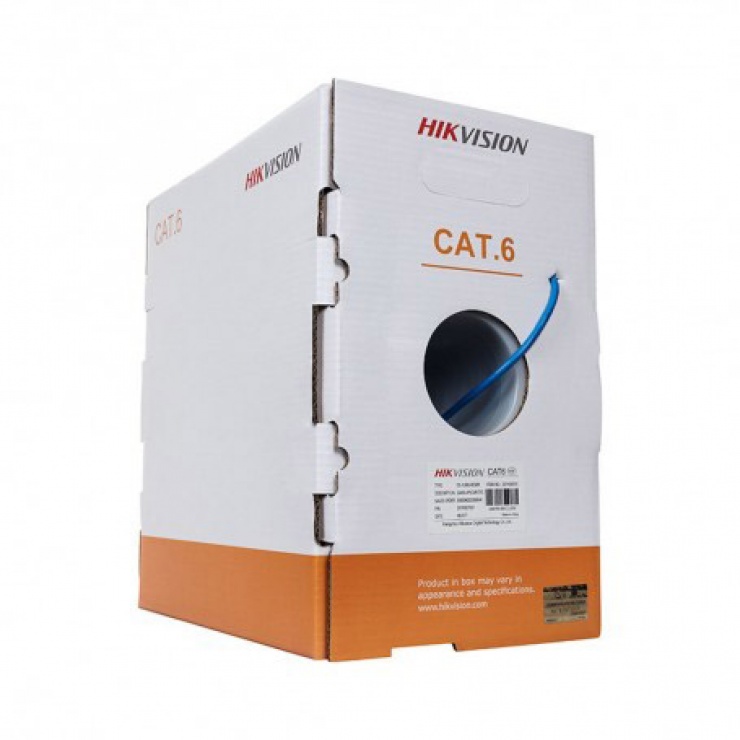 Rola cablu de retea cat.6 utp 305m cu, hikvision ds-1ln6-uu