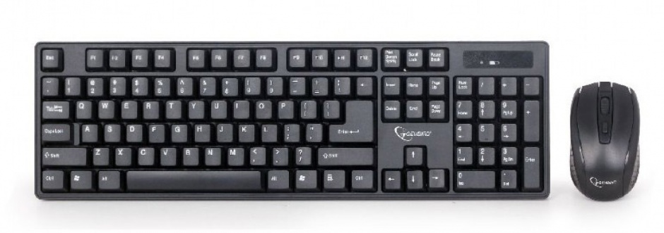 Kit tastatura si mouse wireless Negru, Gembird KBS-W-01 conectica.ro