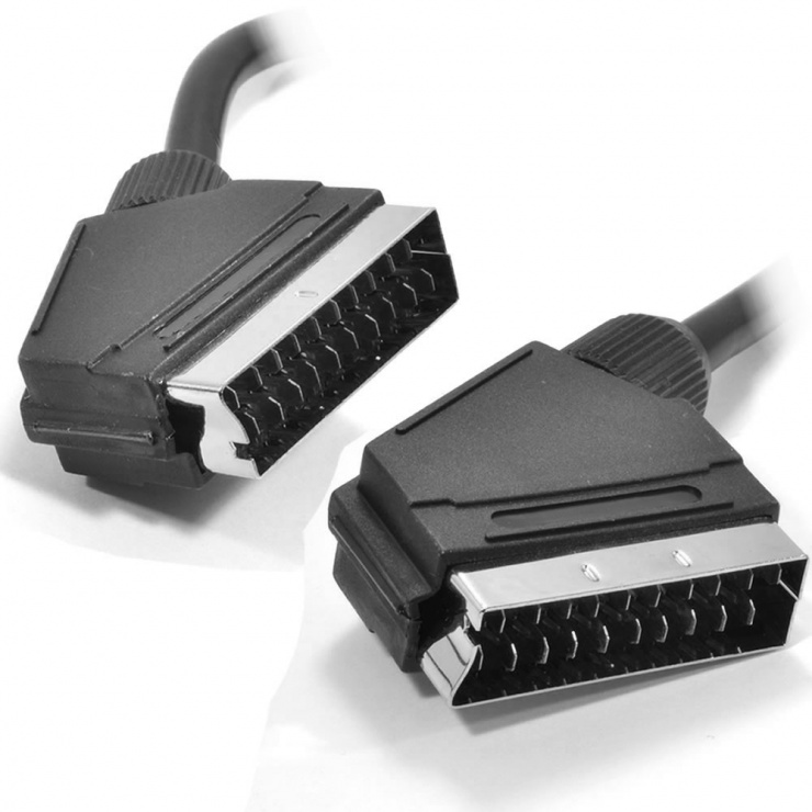 Cablu scart la scart t-t 2m negru, ktcblhe11001a