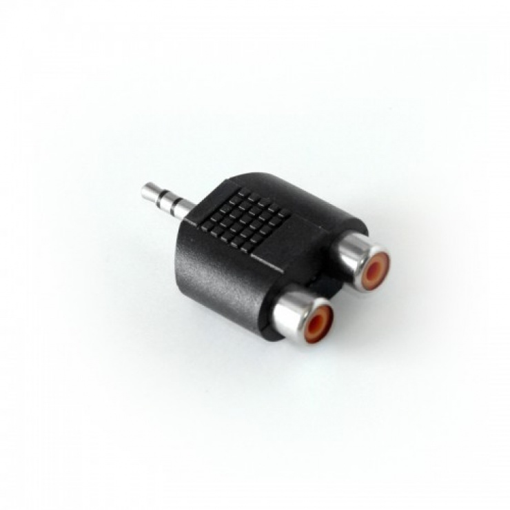 Adaptor audio jack stereo 3.5mm la 2 x RCA T-M, KTCBLHE21105 conectica.ro