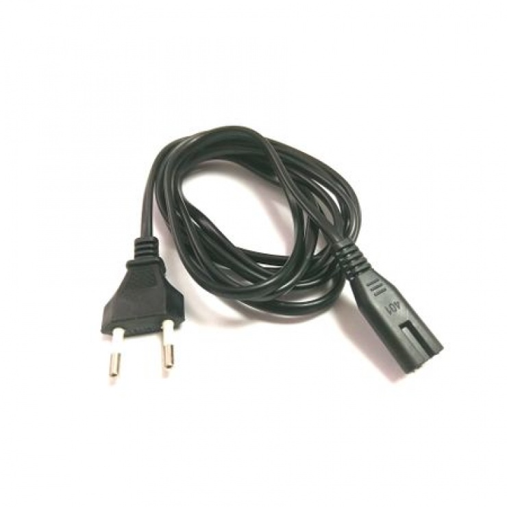 Cablu alimentare casetofon IEC C7 2m negru, KTCBLHE90036A
