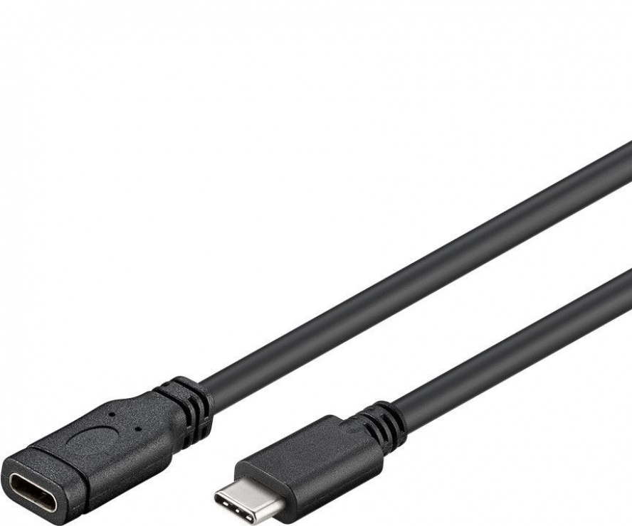 Cablu prelungitor USB 3.1 Gen 1 tip C T-M negru 2m, KU31MF2 2m