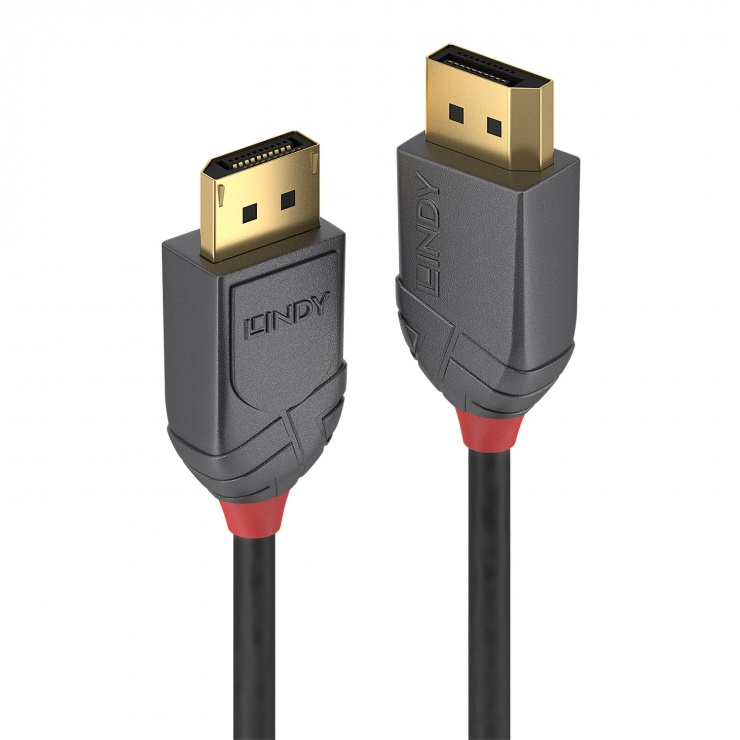 Cablu displayport 8k / 4k@160hz v1.4 t-t 0.5m anthra line, lindy l36480