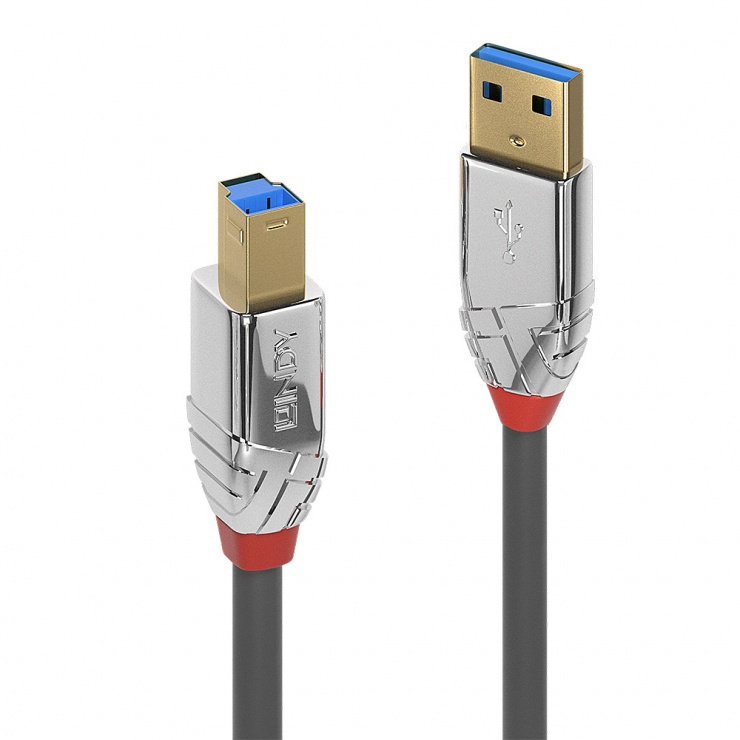 Cablu de imprimanta USB-A 3.0 la USB-B T-T Cromo Line 3m, Lindy L36663 3.0