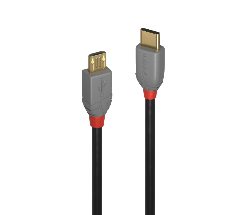 Cablu usb 2.0 tip c la micro usb-b t-t 1m anthra line, lindy l36891