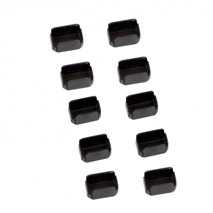 Set 10 bucati port blocker Mini DisplayPort / Thunderbolt 1 sau 2, Lindy L40456 imagine noua