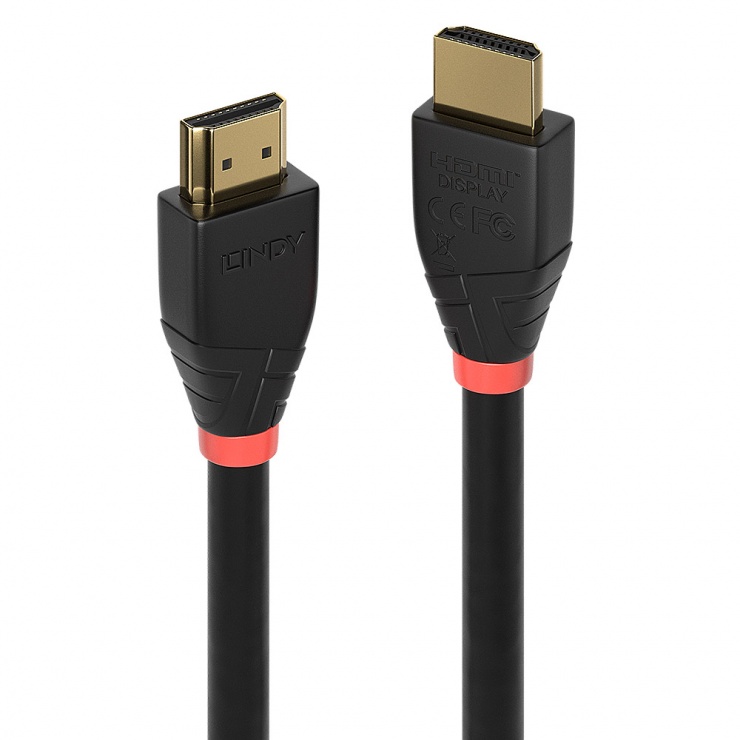 Cablu HDMI activ v2.0 4K T-T 10m Negru, Lindy L41071 10m