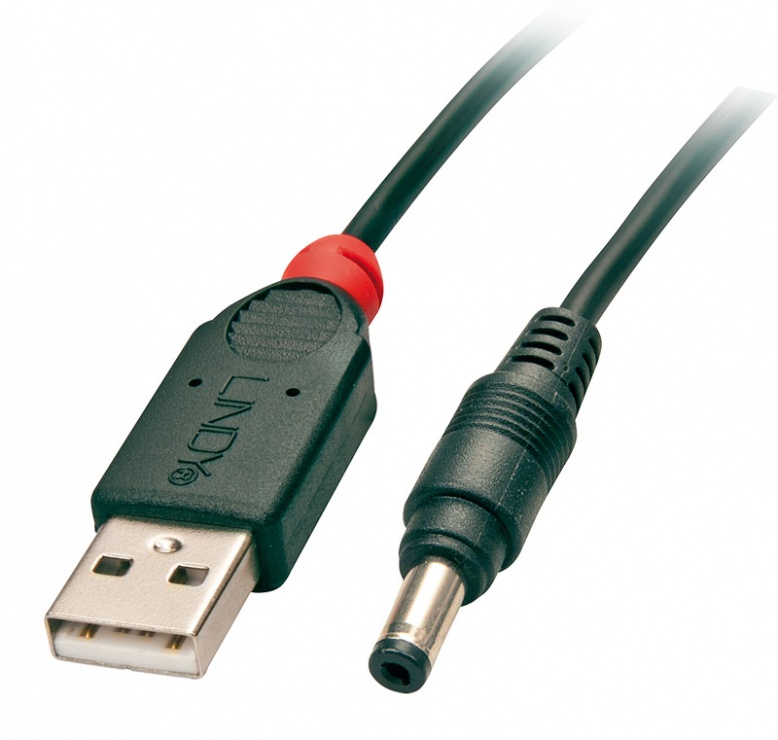 Cablu de alimentare USB la DC 4.8mm x 1.7mm 1.5m, Lindy L70269