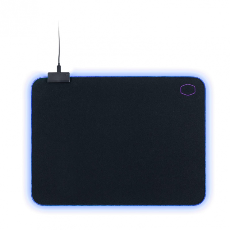 Mouse pad Gaming RGB 370 x 270 Negru & Mov, Cooler Master MPA-MP750-M imagine noua