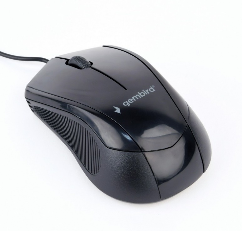 Mouse optic usb negru, gembird mus-3b-02