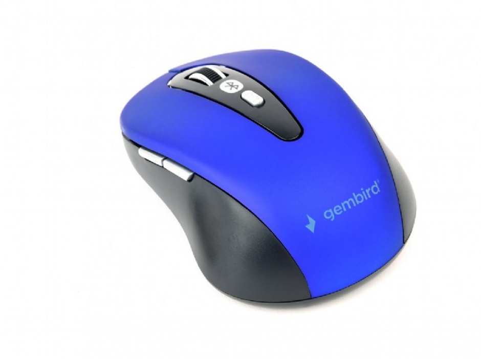 Mouse bluetooth 6 butoane albastru, gembird muswb-6b-01-b