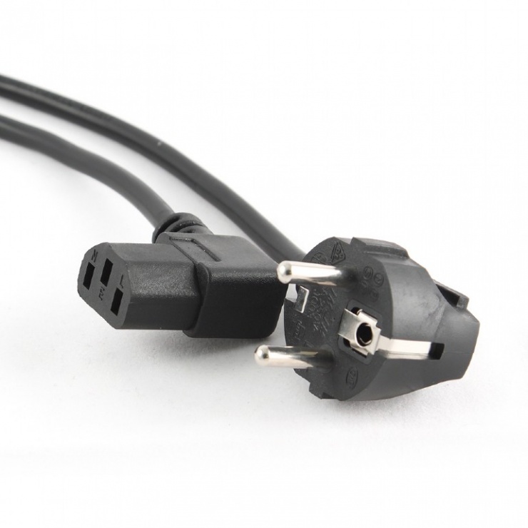 Cablu alimentare PC C13 1.8m unghi 90 grade, Gembird PC-186A-VDE conectica.ro