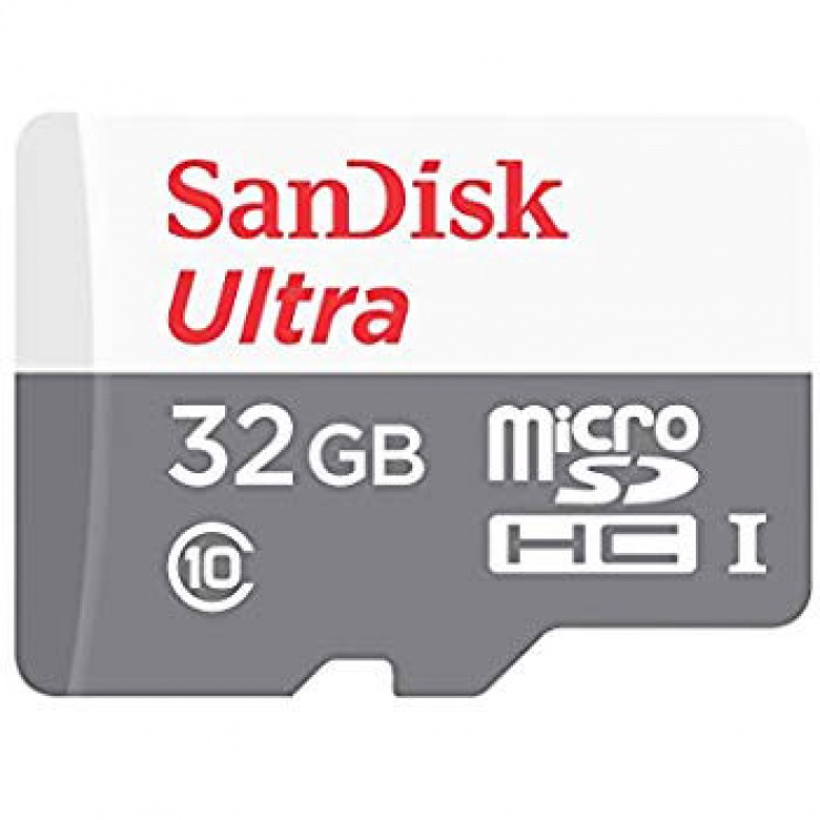 Card de memorie microSD 32GB clasa 10 + adaptor SD Ultra, Sandisk SDSQUNS-032G-GN3MA conectica.ro