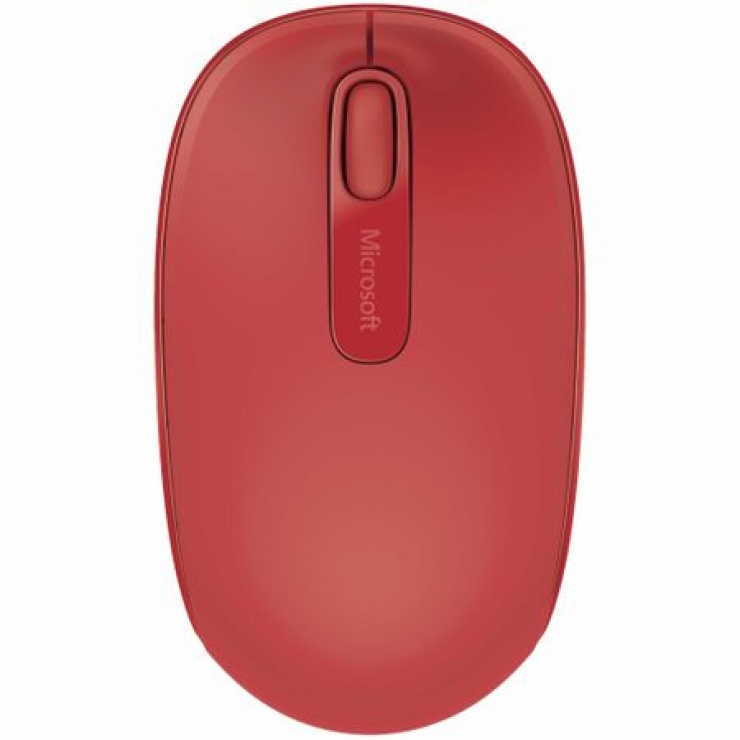 Mouse Wireless optic Mobile 1850 rosu, Microsoft imagine noua