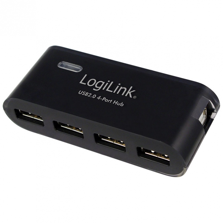 HUB USB 2.0 cu 4 porturi (cu alimentare), Logilink UA0085 LogiLink conectica.ro imagine 2022 3foto.ro