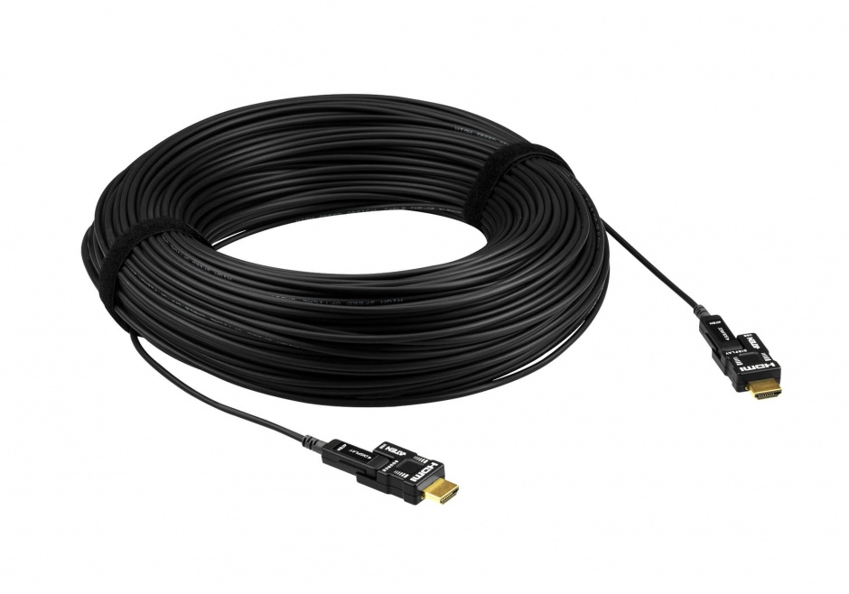 Cablu HDMI v2.0 True 4K activ optic 60m HDR T-T Negru, ATEN VE7834 60m imagine noua 2022