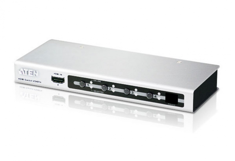 Switch HDMI 4 porturi cu telecomanda, ATEN VS481A imagine noua