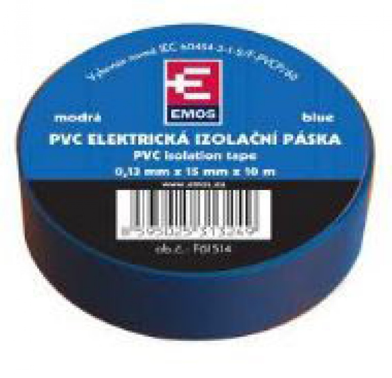 Banda izolatoare pvc 15mm/10m albastru, zvpep04