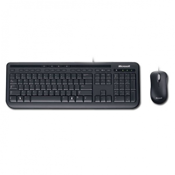 Kit Tastatura + Mouse Microsoft Desktop 600 USB APB-00013 conectica.ro imagine noua tecomm.ro