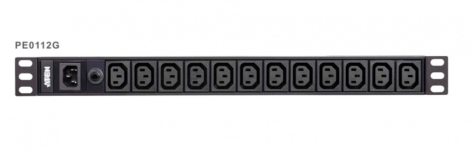 Prelungitor Basic PDU 1U 10A C14 la 12 porturi C13, ATEN PE0112G imagine noua