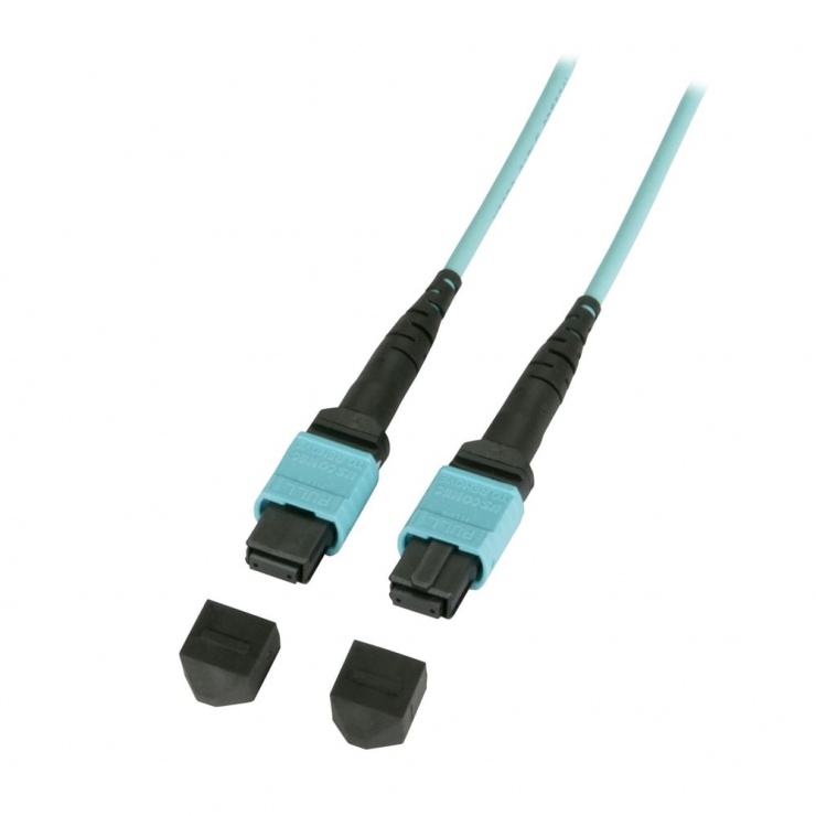 Cablu fibra optica MPO 50/125µm OM3 Method A LSOH 30m, Lindy L46982 conectica.ro