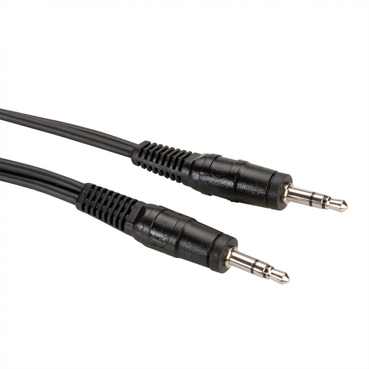Cablu audio jack 3.5mm T-T 0.2m, Roline 11.09.4500 conectica.ro