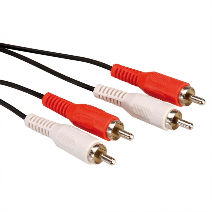 Cablu 2 x RCA T-T 10m, Value 11.99.4338 10m