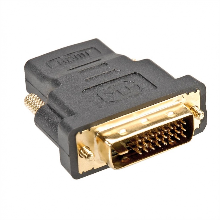 Adaptor HDMI la DVI-D Dual Link 24+1 pini M-T, Roline 12.03.3116 12.03.3116