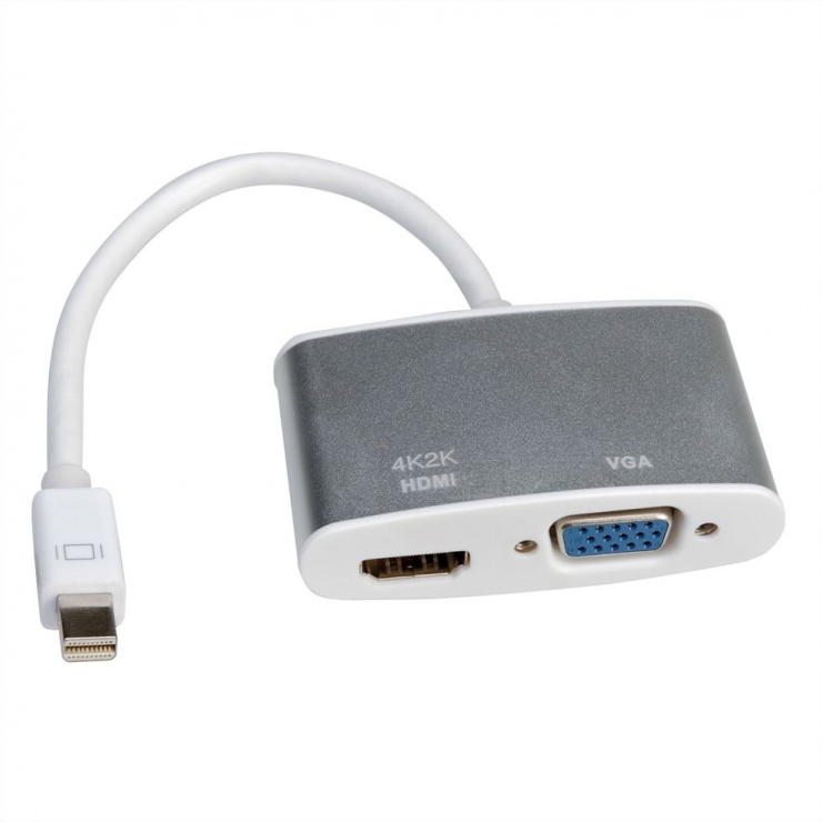 Adaptor Mini Displayport la HDMI/VGA T-M, Roline 12.03.3161 conectica.ro