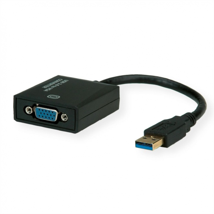 Adaptor USB 3.0 la VGA T-M, Value 12.99.1037 conectica.ro